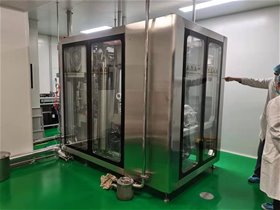 桂林某制藥公司-江蘇萬創滅菌科技-高溫蒸汽瞬時粉末滅菌設備安裝現場！